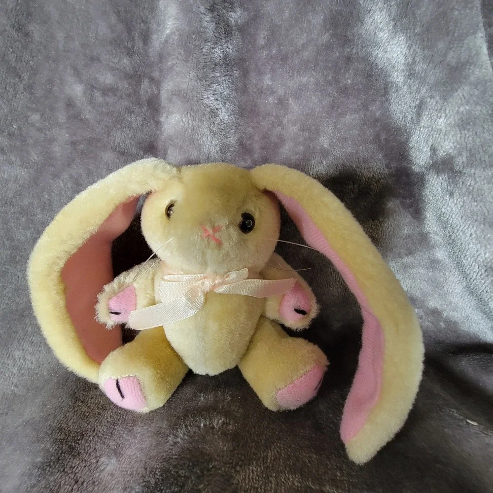 Vintage Maxson Import Plush Bunny Unisex Small Cream Excellent Floppy Ears